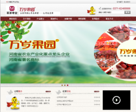 织梦红枣干果等食品类公司企业产品展示网站模板